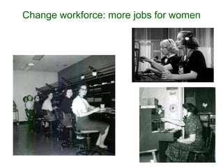 Change workforce: more jobs for women
 