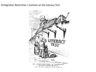 Immigration Restriction > Cartoon on the Literacy Test
 