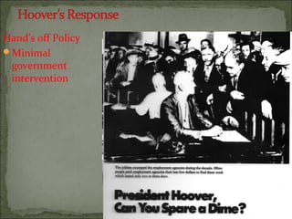 Hand’s off Policy
Minimal
government
intervention
 