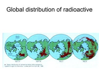 Global distribution of radioactive
 