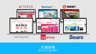 百貨商場
賺取現金回饋與IBV
 
