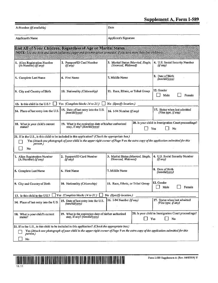 uscis forms 031210 1 i 589 form sample