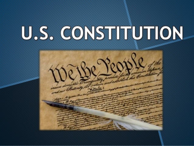 The Constitution Of The United States Of