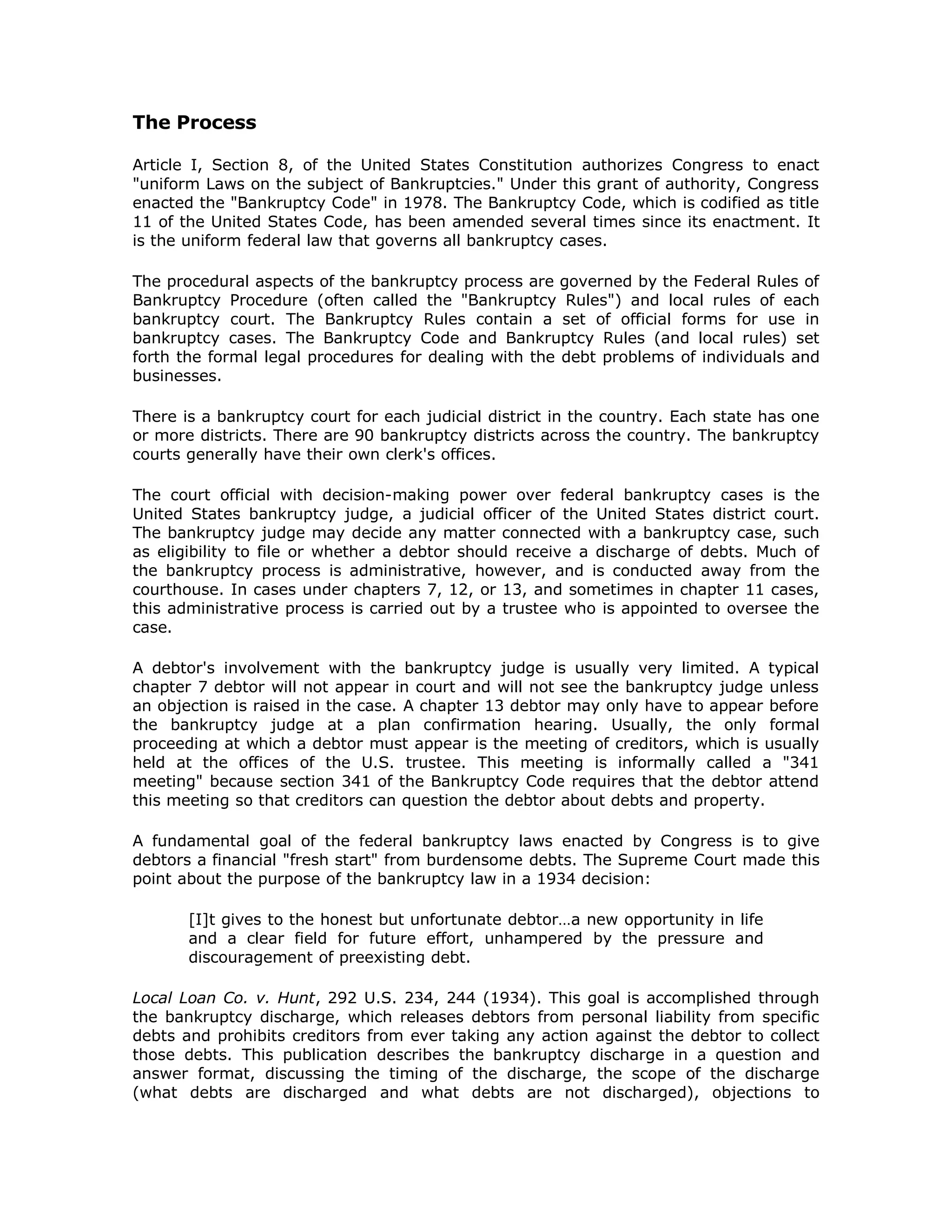 Us Courts Bankruptcy Basics