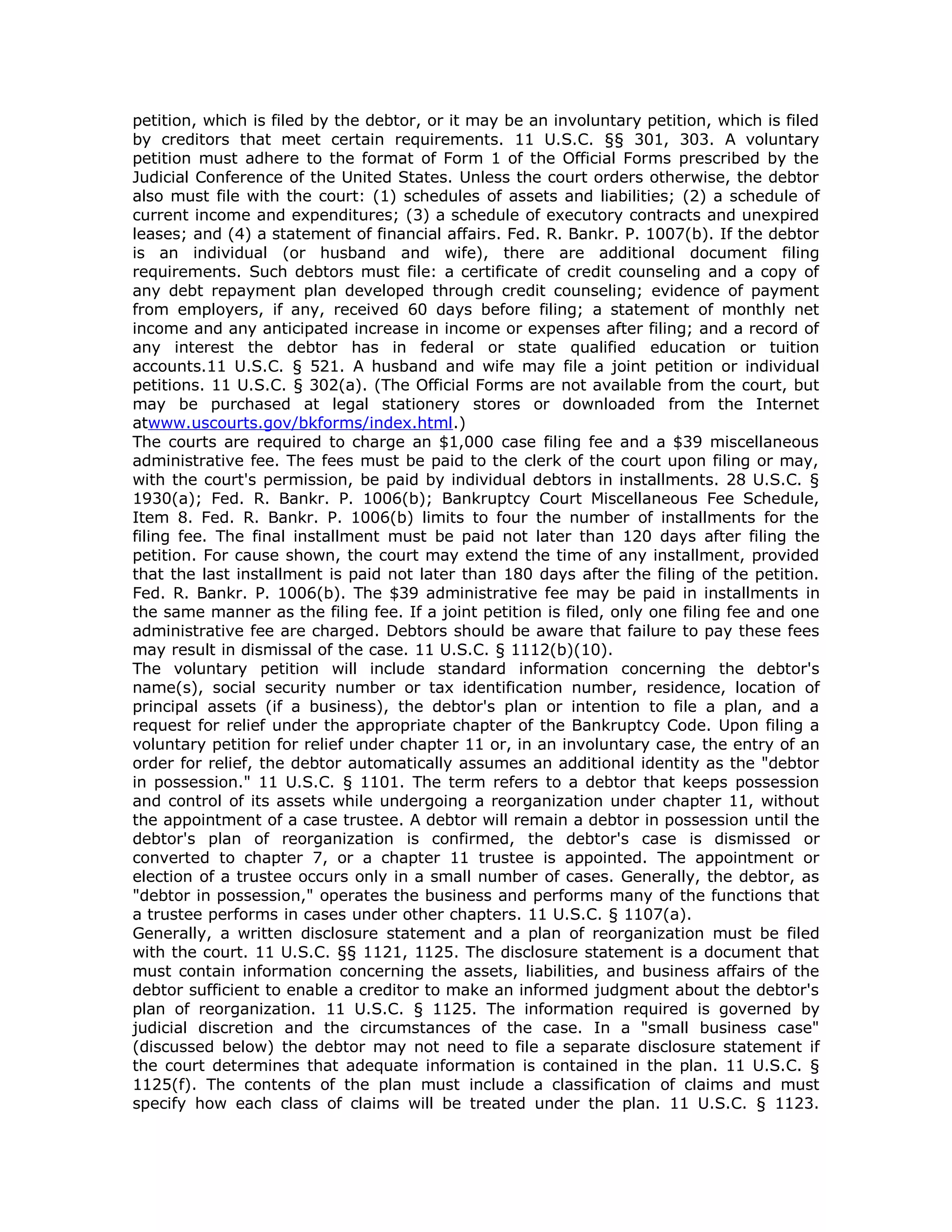 Us Courts Bankruptcy Basics