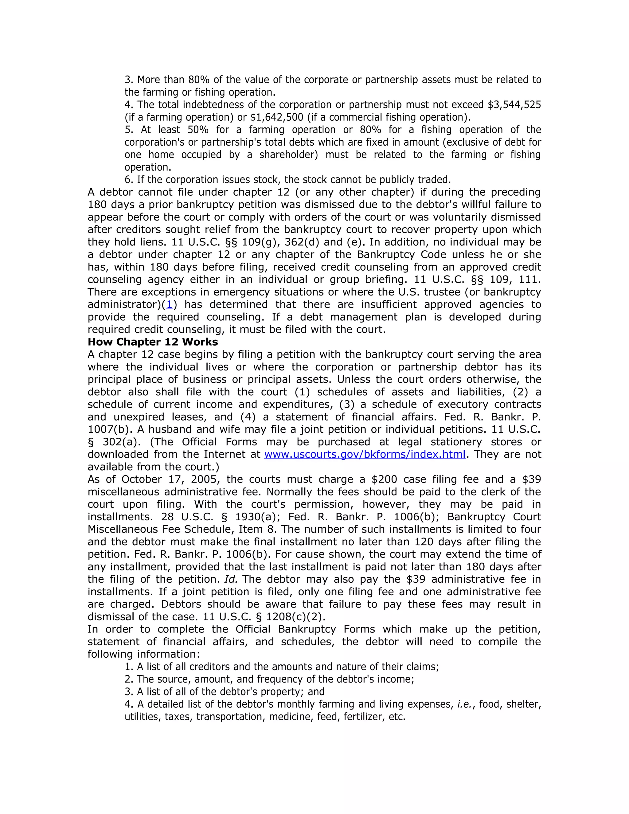 Us Courts Bankruptcy Basics