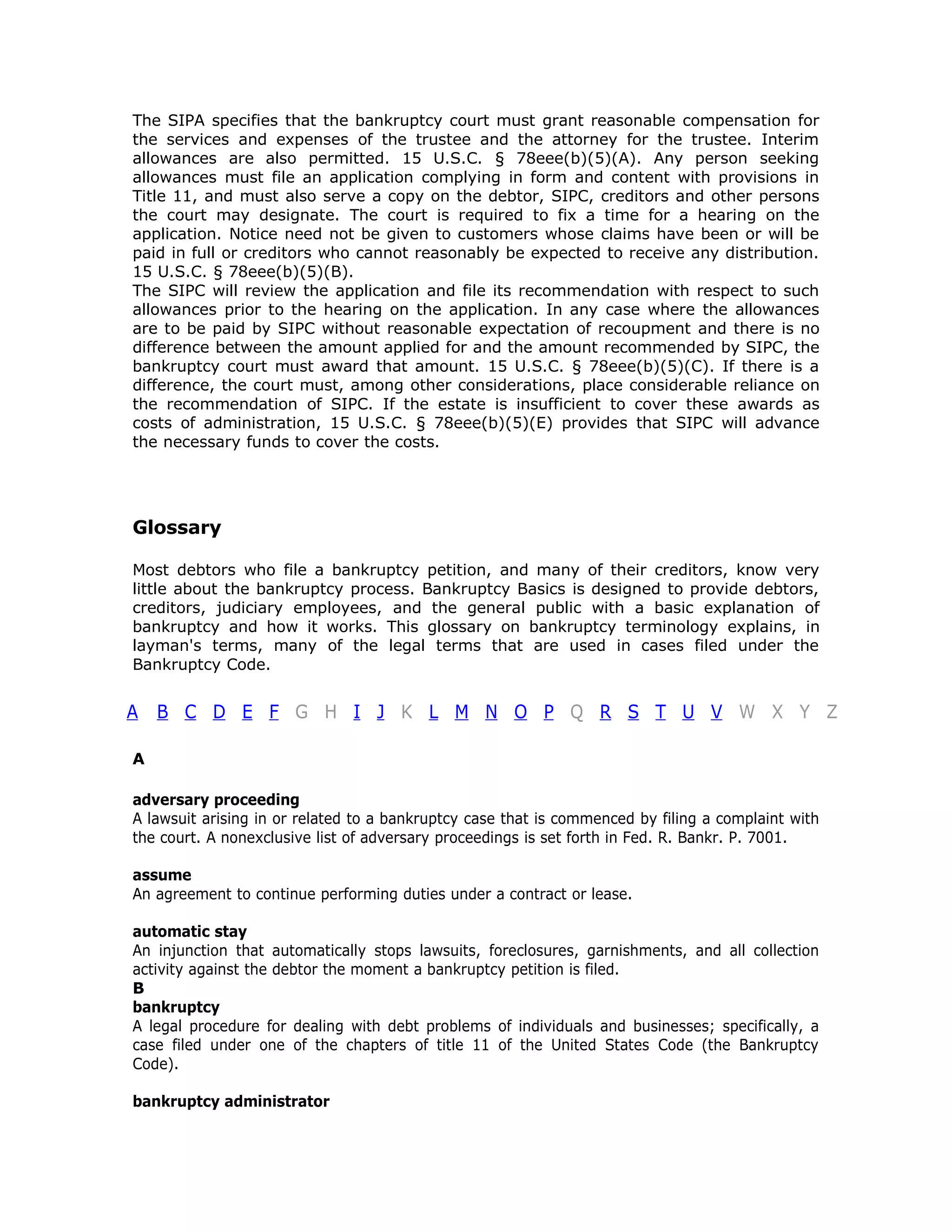 Us Courts Bankruptcy Basics