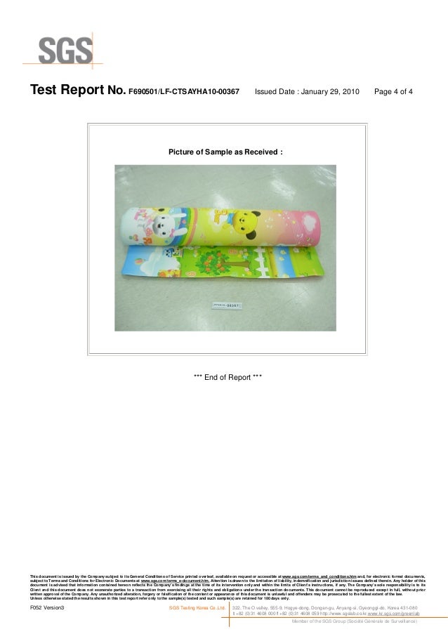 Us cpsia(consumer product safety improvement act) report