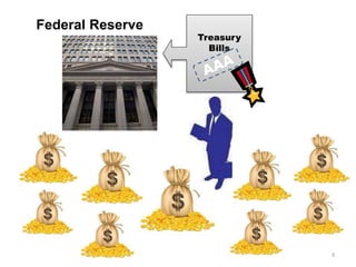 Federal Reserve
Treasury
Bills
3
 