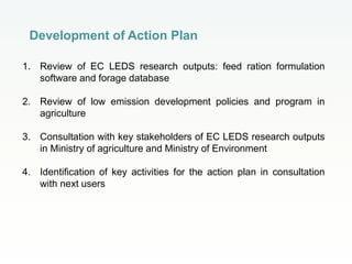 Delivering information for national low-emission development strategies: action plan for scaling out research outputs in Vietnam 