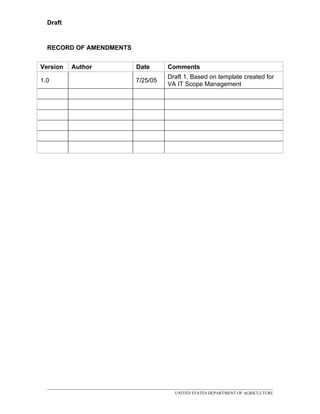 USDA - Test Doc