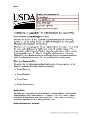 USDA - Test Doc