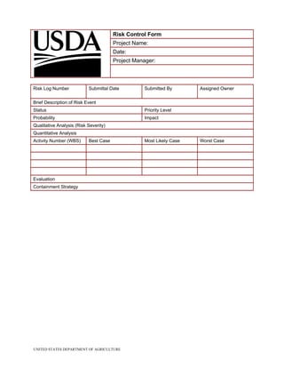 USDA - Test Doc
