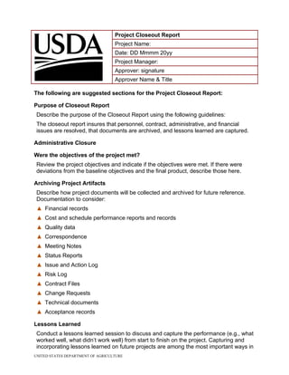 USDA - Test Doc