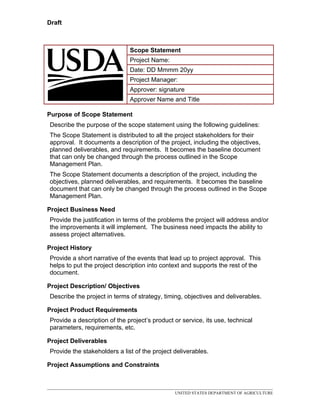 USDA - Test Doc