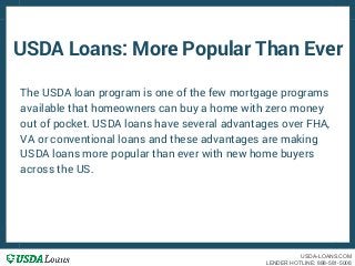 USDA Loans: More Popular Than Ever
The USDA loan program is one of the few mortgage programs
available that homeowners can...