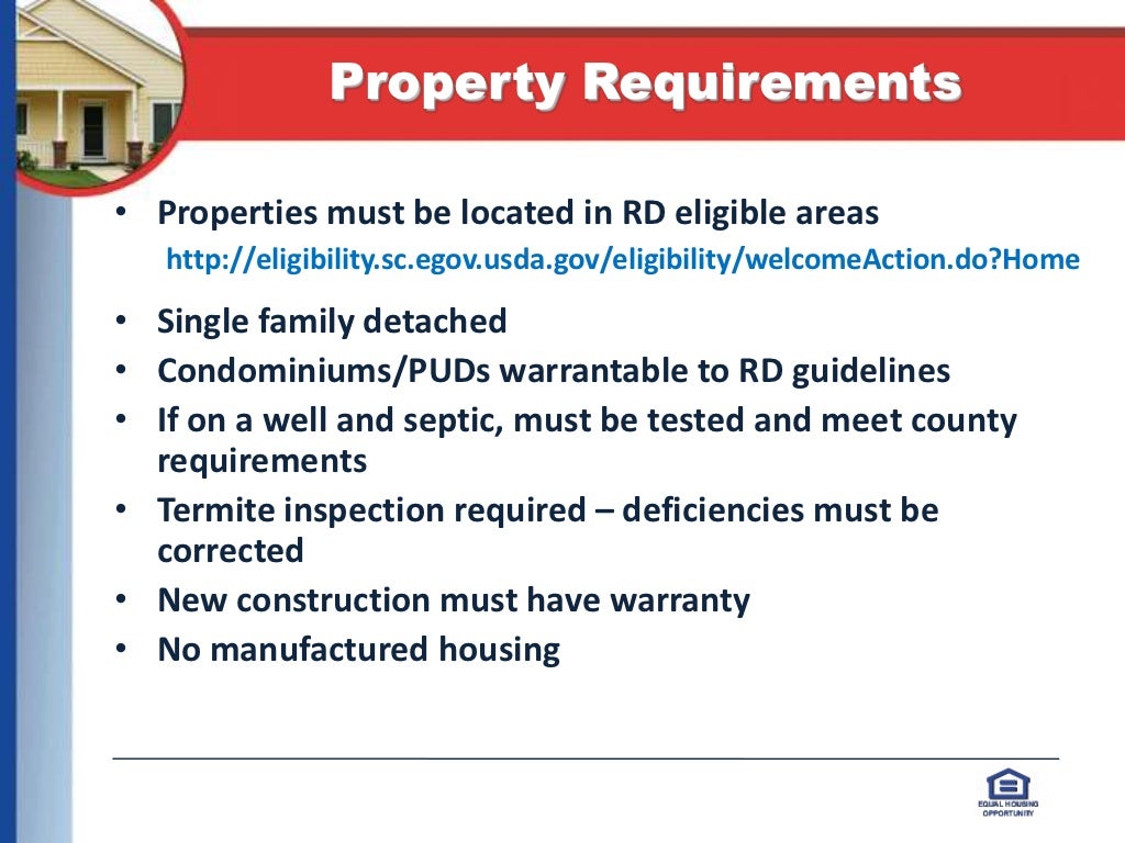 USDA Mortgage Loan Presentation For North and South Carolina