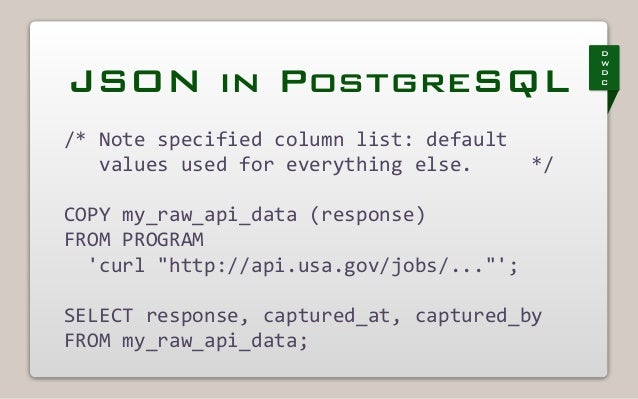 postgresql json query postgresql json query