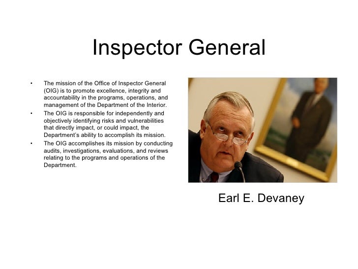 Department Of The Interior Oig Oversight Gov