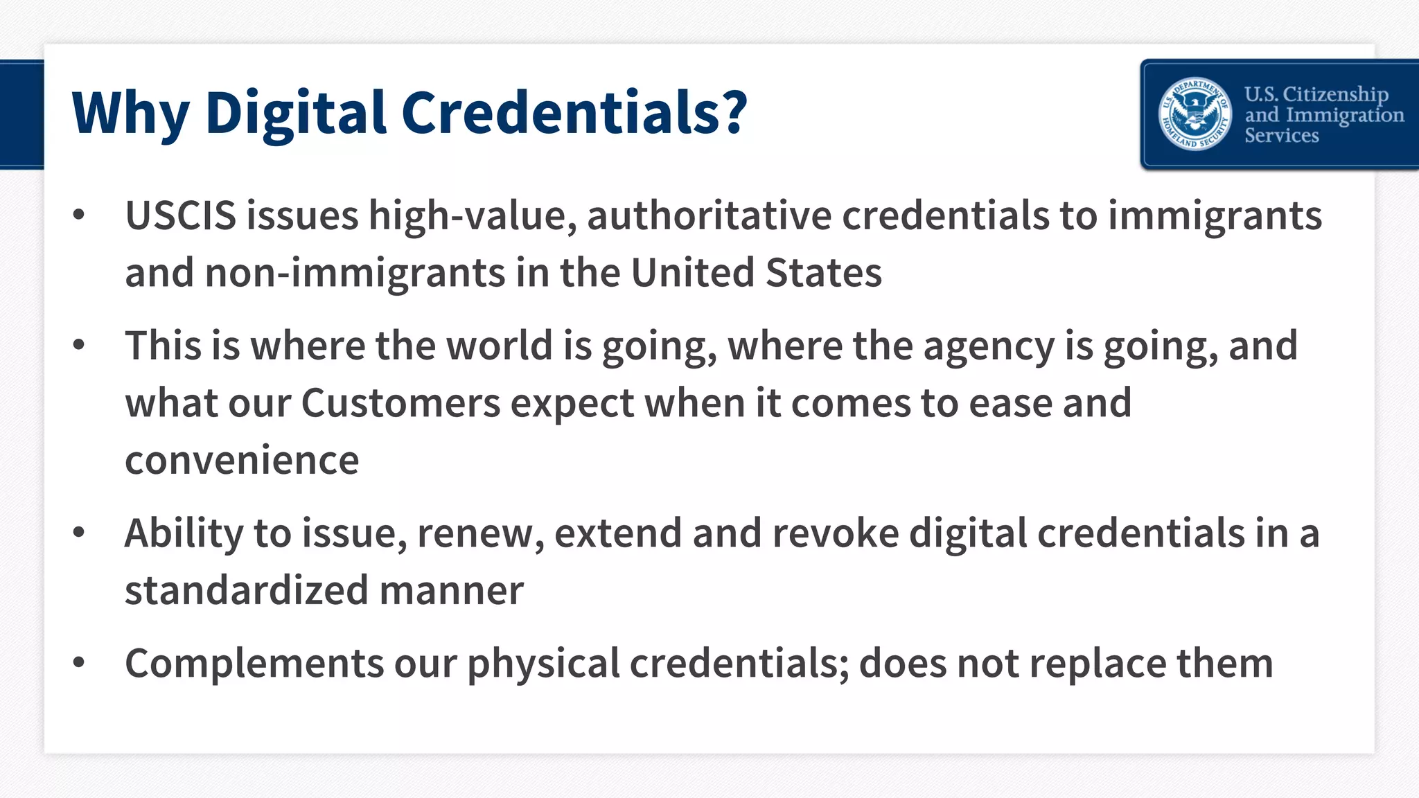 US Digital Immigration Credentials Overview | PDF