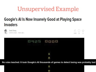 No rules teached. It took Google’s AI thousands of games to detect losing was probably bad
 