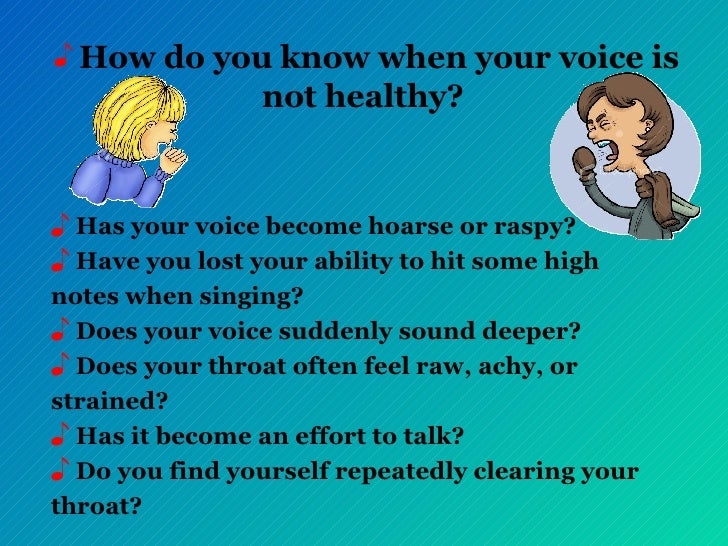Use of the Voice
