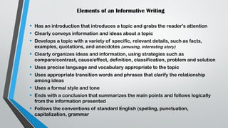 Fun Inform Writing Styles Use-of-Variety-of-Informative-Persuasive-and-Argumentative-Writing ...