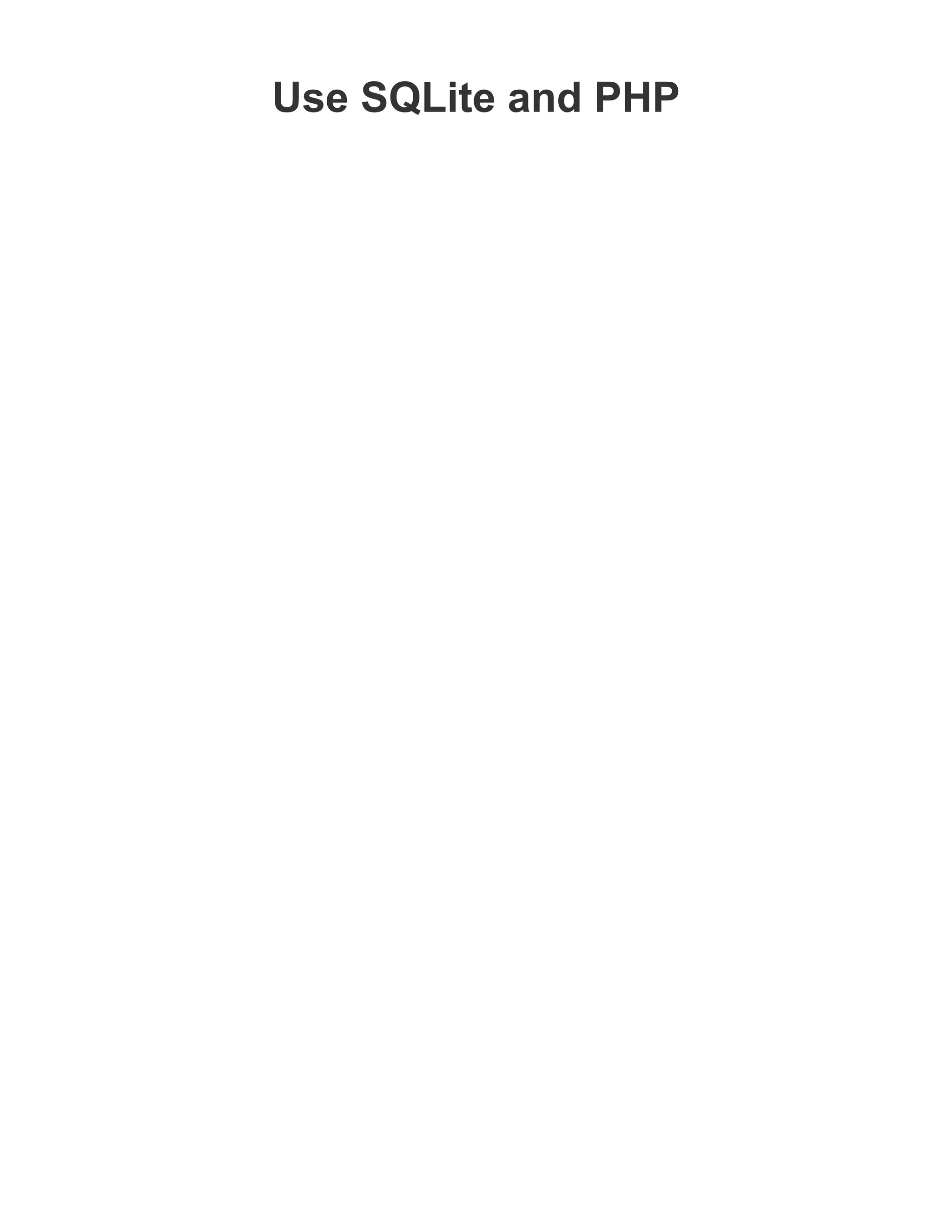 Use sqlite | PDF