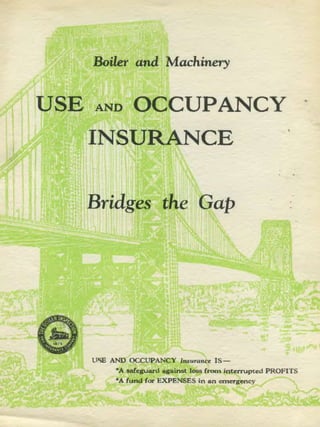 Equipment Breakdown Insurance Vintage Brochure