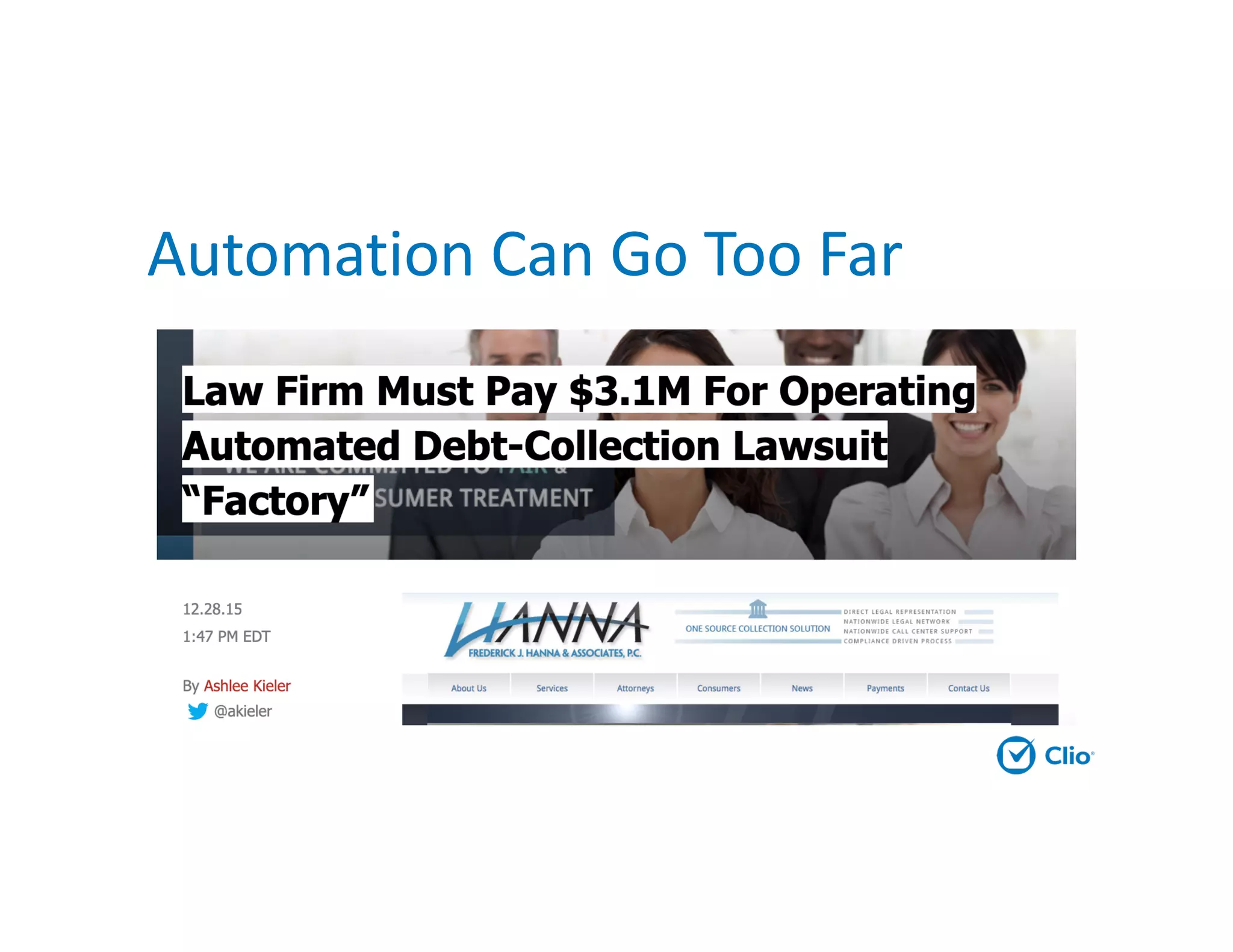 Automation Can Go Too Far
 