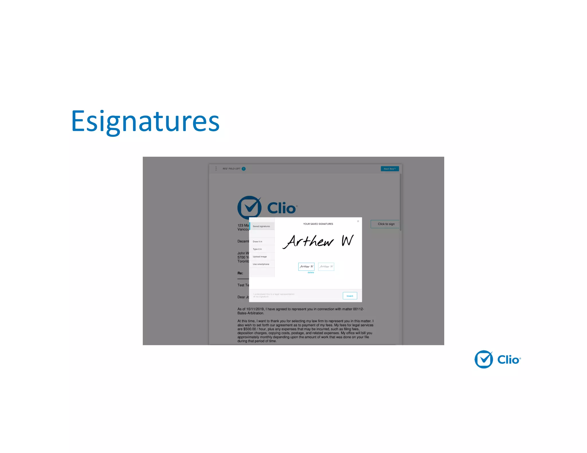 Esignatures
 