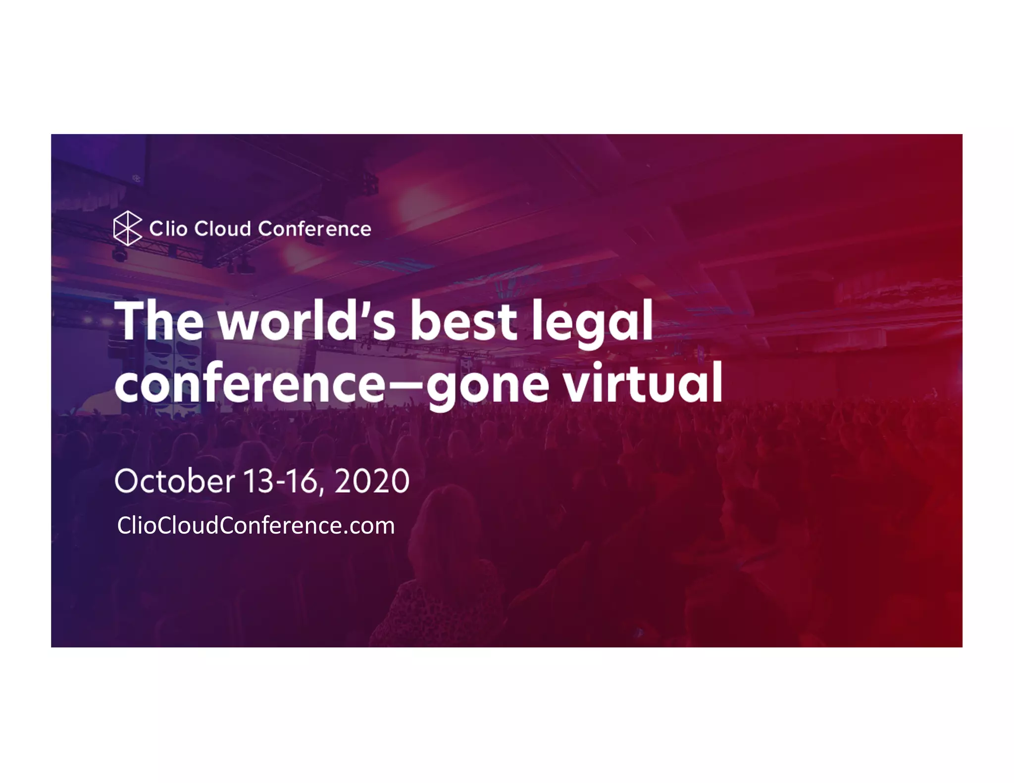 ClioCloudConference.com
 