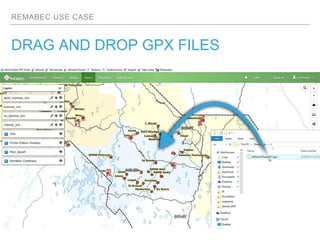 REMABEC USE CASE
DRAG AND DROP GPX FILES
 