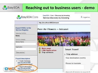 Reaching out to business users - demo




                                  33
 