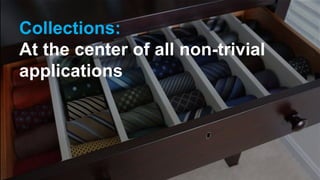 Collections:
At the center of all non-trivial
applications
 