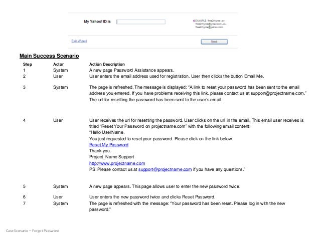 Simple Example On Use Case Scenarios