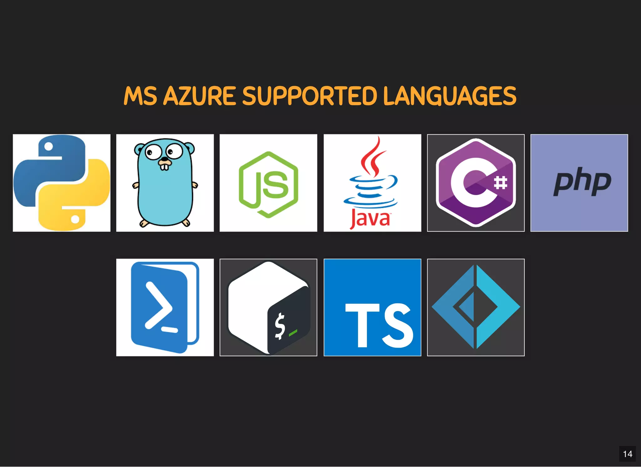 5/7/2019 MLSDev
localhost:8000/?print-pdﬁ#/ 36/80
MS AZURE SUPPORTED LANGUAGESMS AZURE SUPPORTED LANGUAGES
14
 