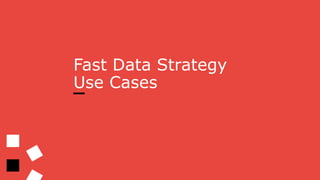 Fast Data Strategy
Use Cases
 