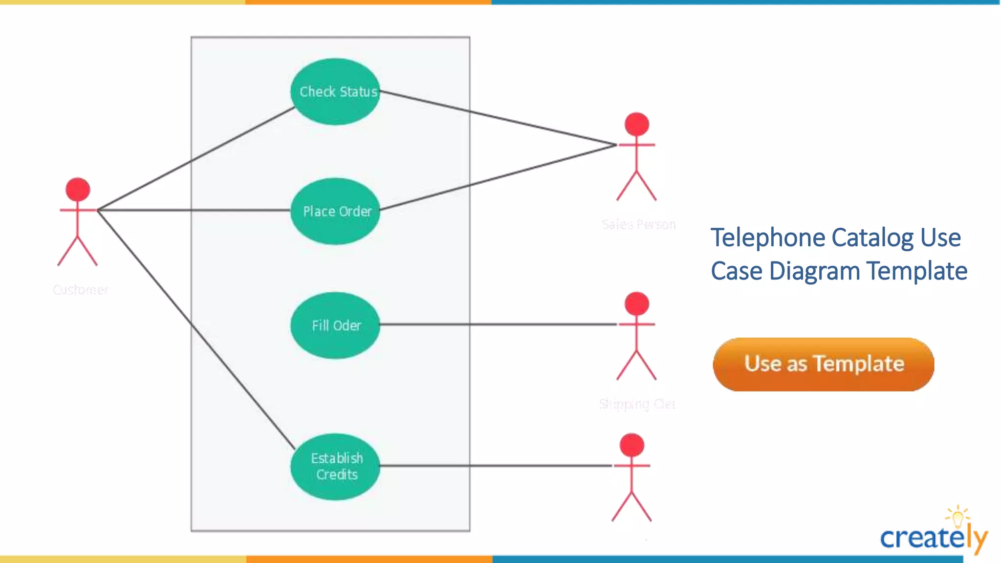Use Case Diagram Templates by Creately | PPTX