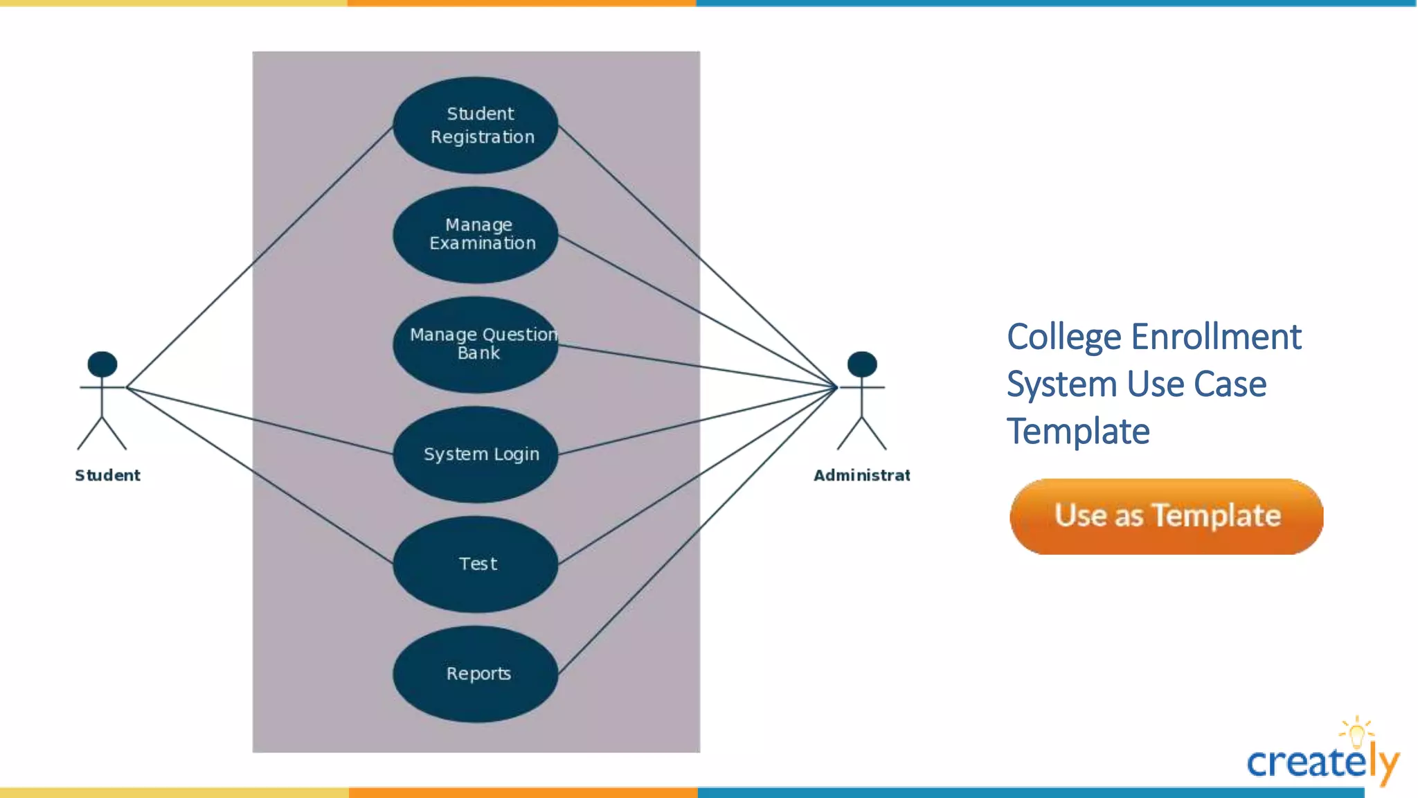 Use Case Diagram Templates by Creately | PPT