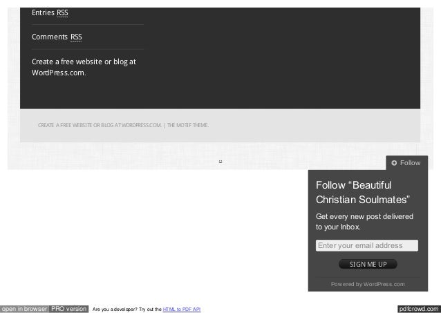 Christian soulmate dating site