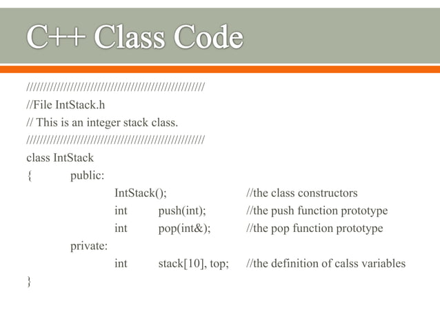 Use Classes with Object-Oriented Programming in C++.ppt