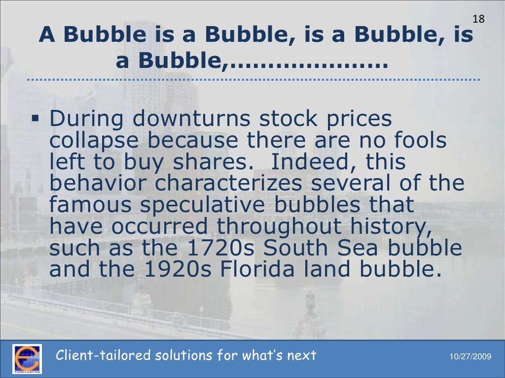 A Bubble is a Bubble,