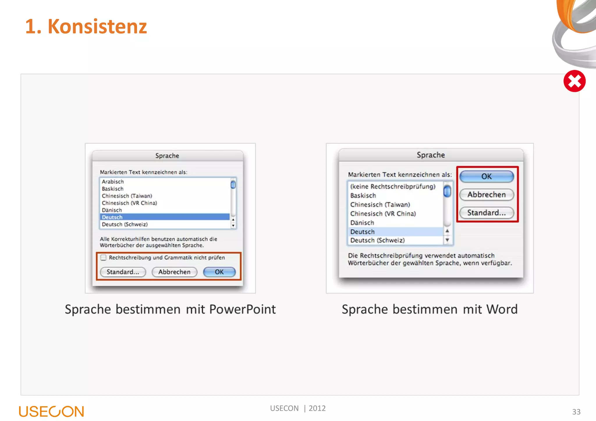 1. Konsistenz

USECON | 2012

33

 
