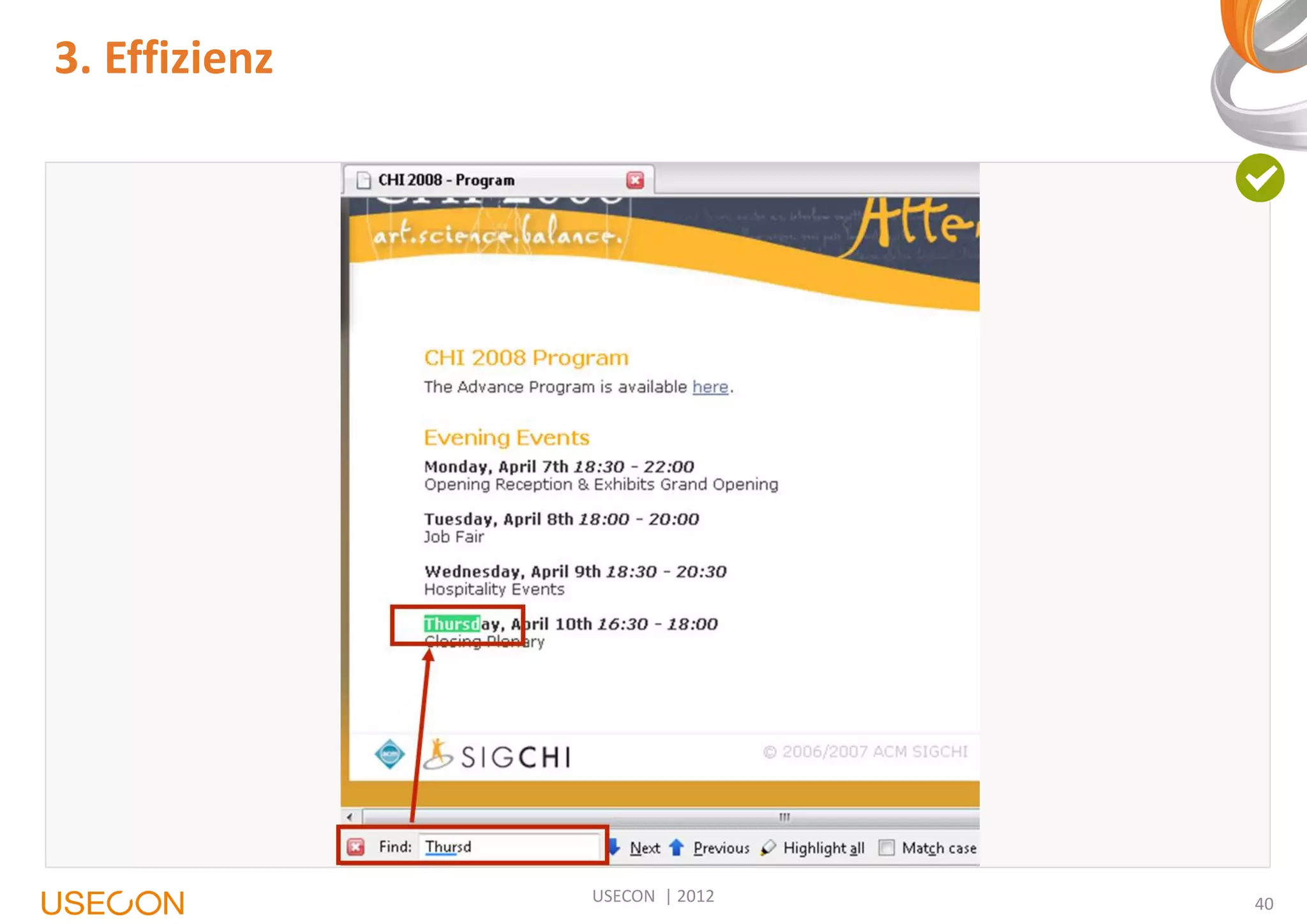 3. Effizienz

USECON | 2012

40

 