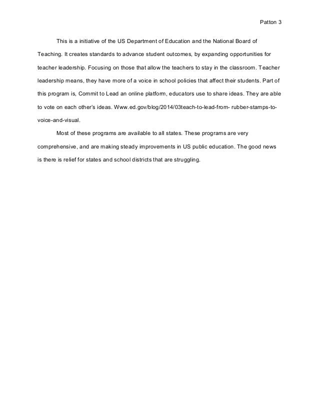 Reformation in education essay