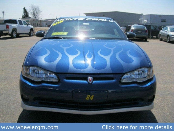 Used 2003 Chevrolet Monte Carlo Wheelers of Marshfield Chevrolet Dealer