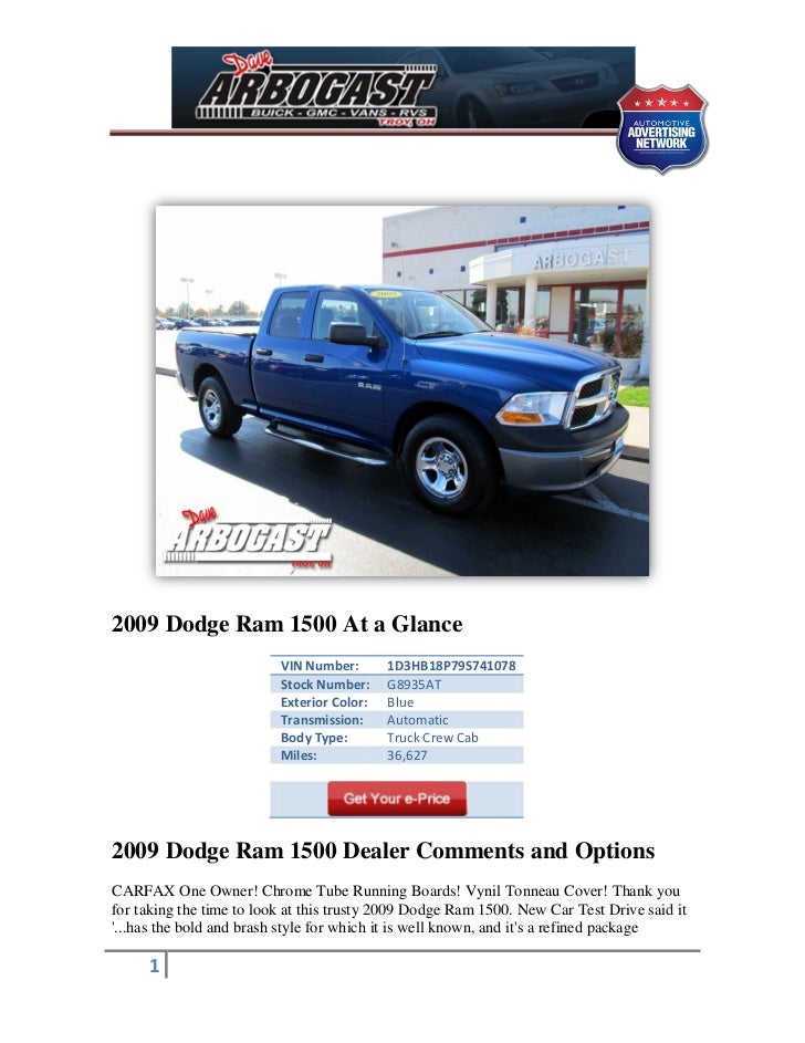 Used 2009 Dodge Ram 1500 For Sale Near Dayton Oh