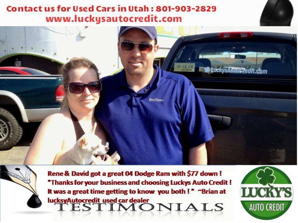Used car dealers in utah lucky's auto credit