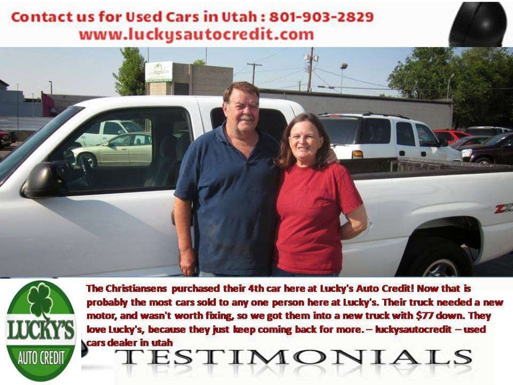 Used car dealers in utah lucky's auto credit